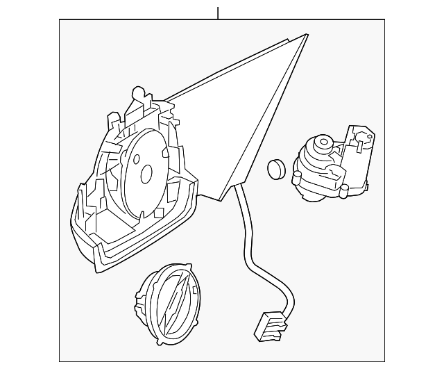 222-810-01-76 MIRROR BASE, LEFT