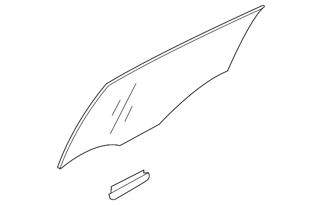 83410-3T010 Деталь DOOR GLASS, LEFT