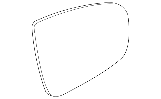 212-810-17-21 MIRROR GLASS, LEFT