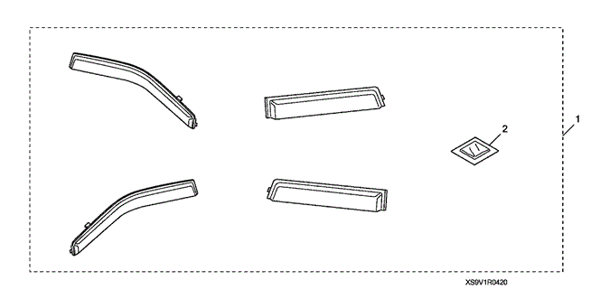 ACCESSORIES/DOOR VISOR for 2008 Honda PILOT #1
