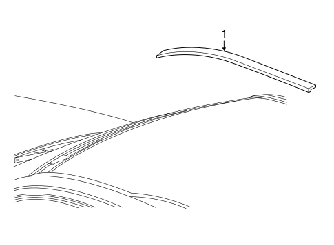 Escalade EXTERIOR TRIM - ROOF