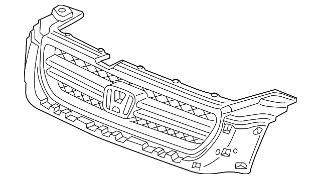 75101-S9V-A01ZJ Деталь BASE, FR. GRILLE *NH590* (BUMPER MEDIUM 