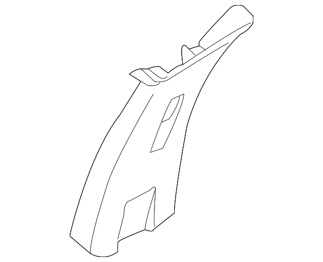 7622182Z00 Деталь LOCK PILLAR TRIM, LEFT