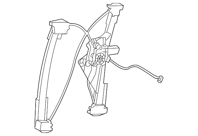 219-730-09-46 Деталь WINDOW REGULATOR, LEFT