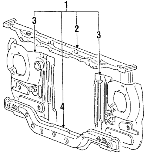 Ram 50 RADIATOR SUPPORT