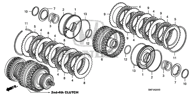 TRANSMISSION - AUTOMATIC/CLUTCH (2ND-4TH) for 2006 Honda CIVIC NGV #1