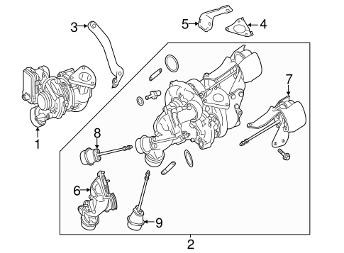 E250 TURBOCHARGER & COMPONENTS