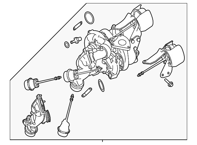 651-090-61-80 Деталь TURBOCHARGER, LEFT