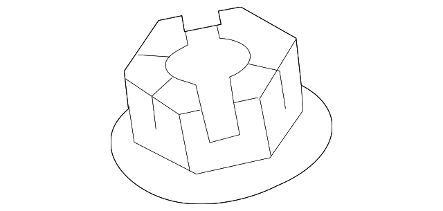 13134-10007-K OUTER TIE ROD NUT, LEFT