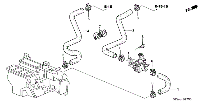 TSX SEDAN WATER VALVE