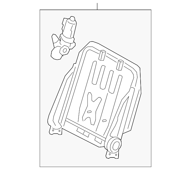 79203-08030 Деталь SEAT BACK FRAME, RIGHT