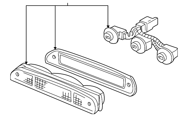 1F00-51-580A Деталь HIGH MOUNT LAMP