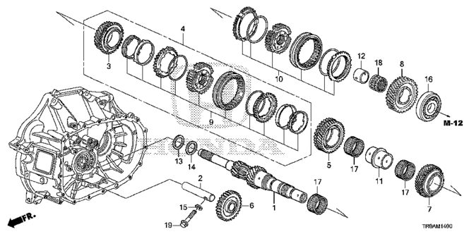 CIVIC SEDAN MT MAINSHAFT (2.4L)