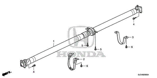 CHASSIS/PROPELLER SHAFT for 2009 Honda RIDGELINE #1