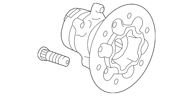 25832144 Деталь HUB & BEARING, LEFT