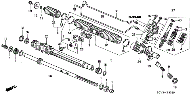ELEMENT P.S. GEAR BOX COMPONENTS