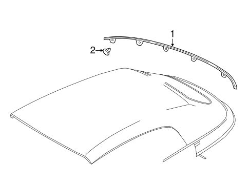 Beetle EXTERIOR TRIM - CONVERTIBLE TOP