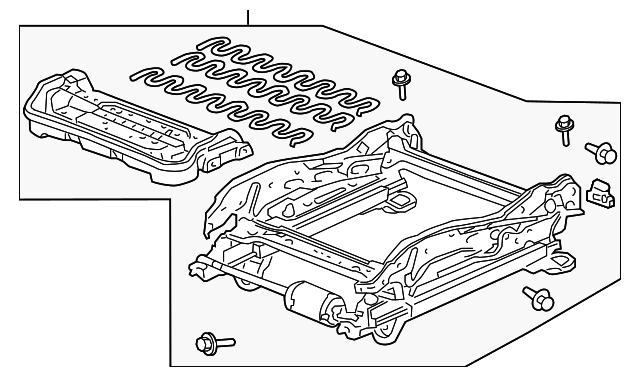 81136-SDB-A71 Деталь FRAME, R. FR. SEAT CUSHION
