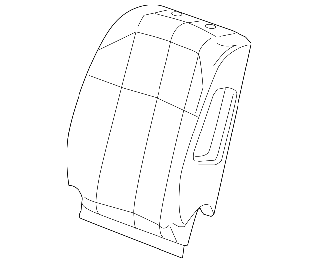 19124074 Деталь SEAT BACK COVER, RIGHT