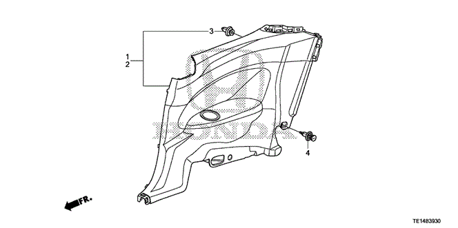 INTERIOR / BUMPER/SIDE LINING for 2012 Honda ACCORD COUPE #1