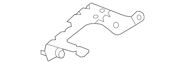 89870-2V000 BELT & RETRACTOR BRACKET, LEFT
