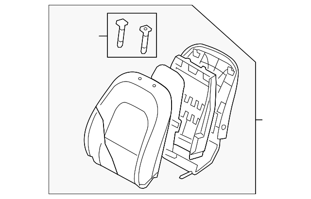 88302-3J461-WKH Деталь SEAT BACK ASSY, RIGHT
