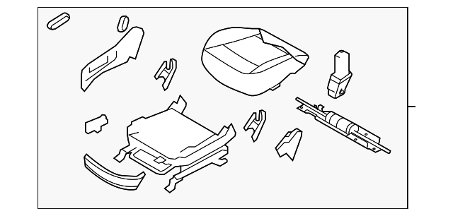 88106-3J401-V9B Деталь CUSHION ASSY, RIGHT