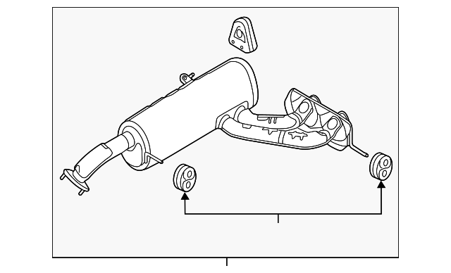 28710-2V930 Деталь REAR MUFFLER