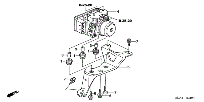 CHASSIS/TCS - VSA MODULATOR for 2003 Honda ACCORD SEDAN #1