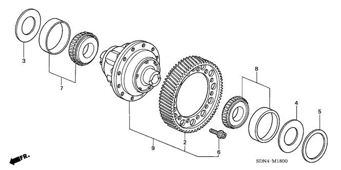 ACCORD COUPE MT DIFFERENTIAL (V6)