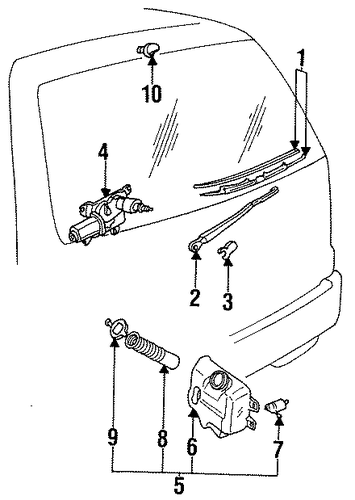 MPV REAR WIPER COMPONENTS