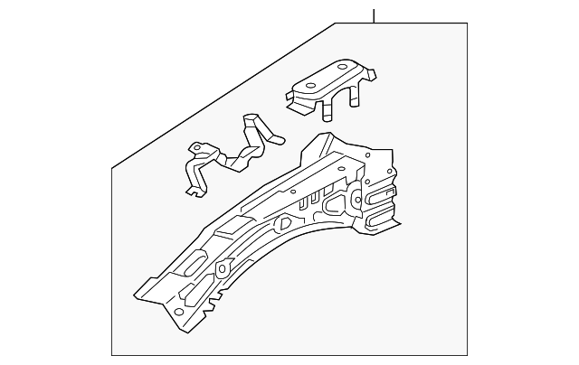 23445239 Деталь UPPER RAIL, RIGHT