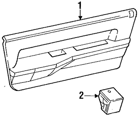 Monaco INTERIOR TRIM - REAR DOOR