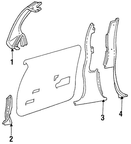 Diplomat INTERIOR TRIM - PILLARS