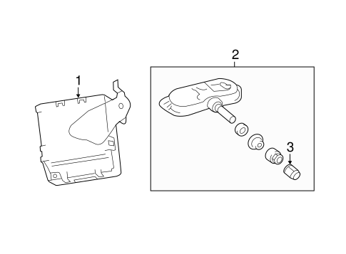 Yaris TIRE PRESSURE MONITOR COMPONENTS