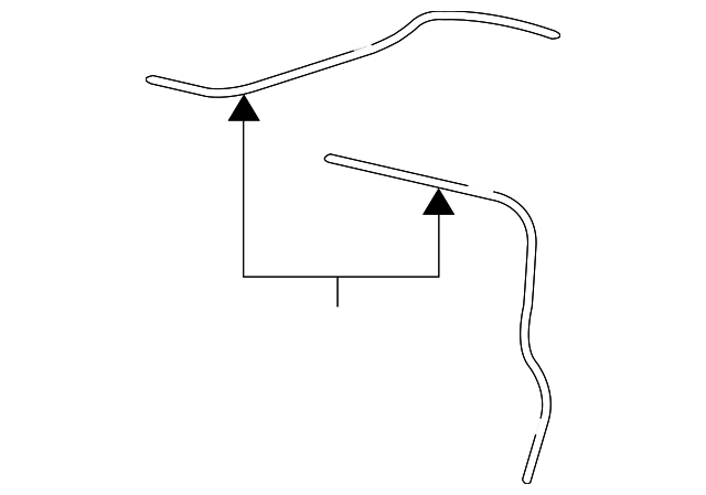 25821260 REAR HOSE, LEFT