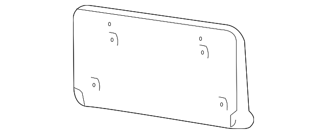 68144515AD Деталь LICENSE BRACKET