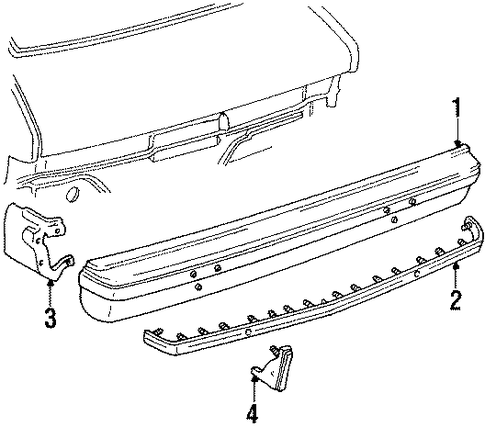 Citation II BUMPER & COMPONENTS - REAR
