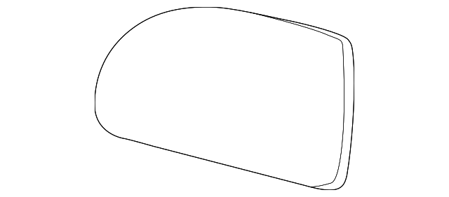 22629357 Деталь MIRROR GLASS, LEFT