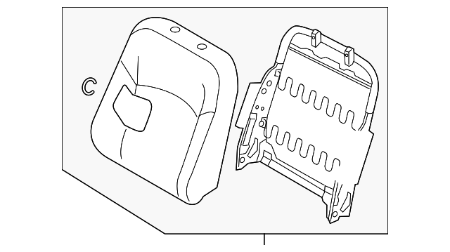 6901B967XB Деталь SEAT BACK ASSY, LEFT