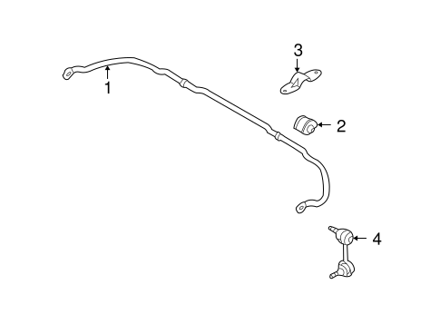 I35 STABILIZER BAR & COMPONENTS