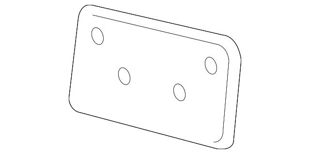 25750631 Деталь LICENSE BRACKET