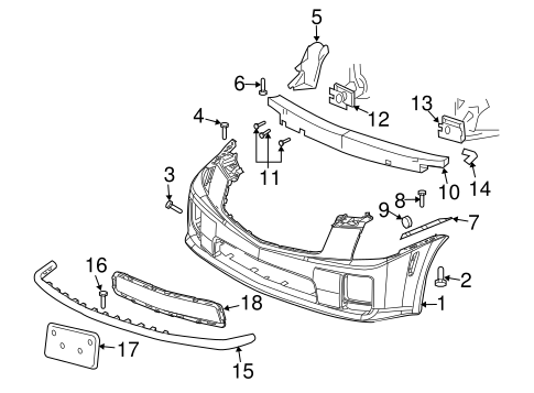 CTS BUMPER & COMPONENTS - FRONT