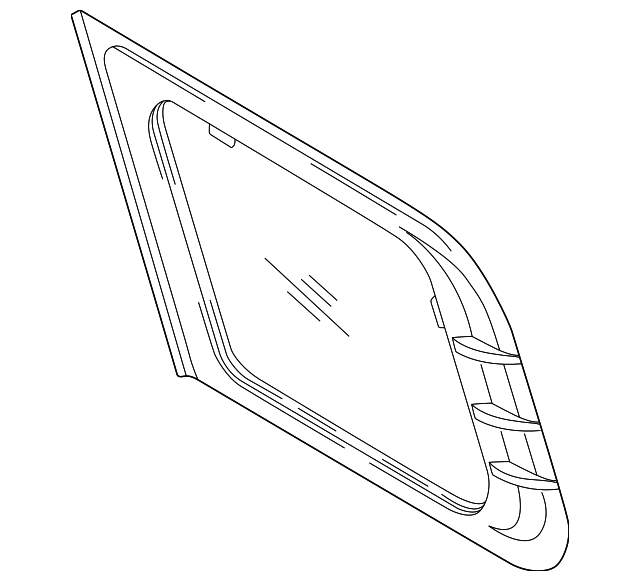 87830-26053 Деталь QUARTER GLASS, LEFT