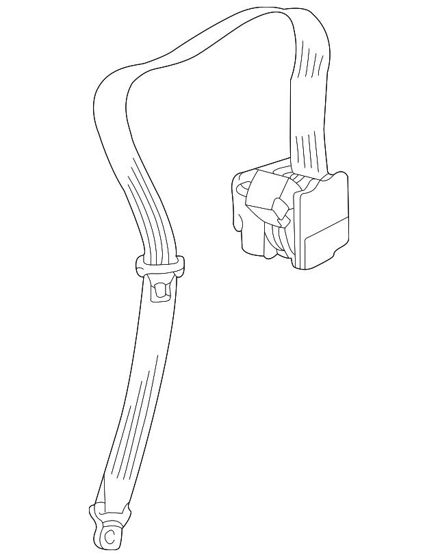 3B5-857-806-D-HCQ Деталь OUTER BELT ASSY, RIGHT