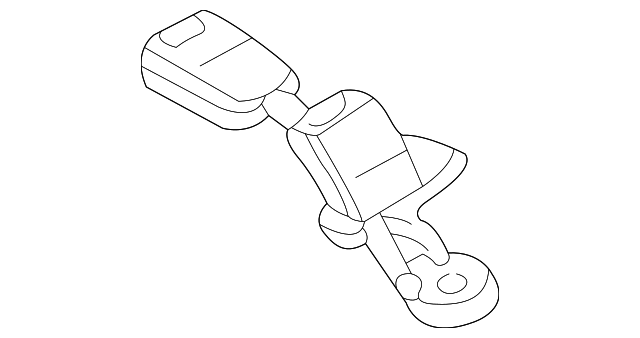3B0-857-739-D-FCN Деталь BUCKLE END, LEFT