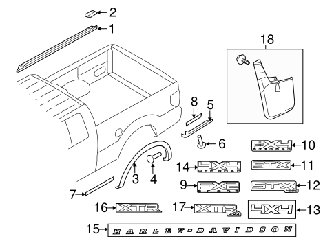 F-150 EXTERIOR TRIM - PICK UP BOX 2