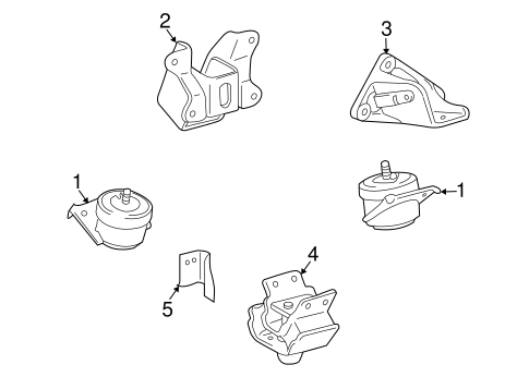 FJ Cruiser ENGINE & TRANS MOUNTING