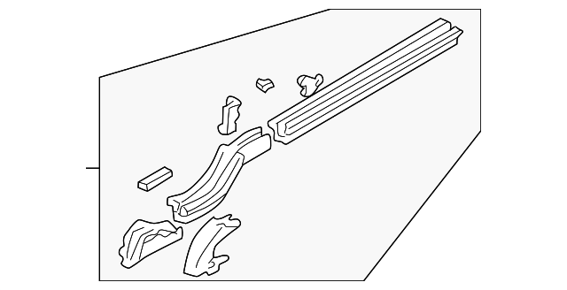 4580299AD Деталь RAIL ASSY, LEFT