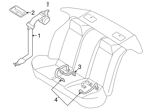 Altima REAR SEAT BELTS